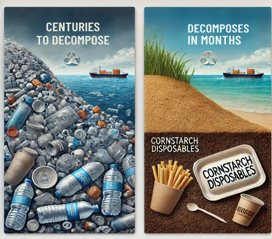 🌱 Cornstarch Disposables – A Greener Alternative for a Sustainable Future 