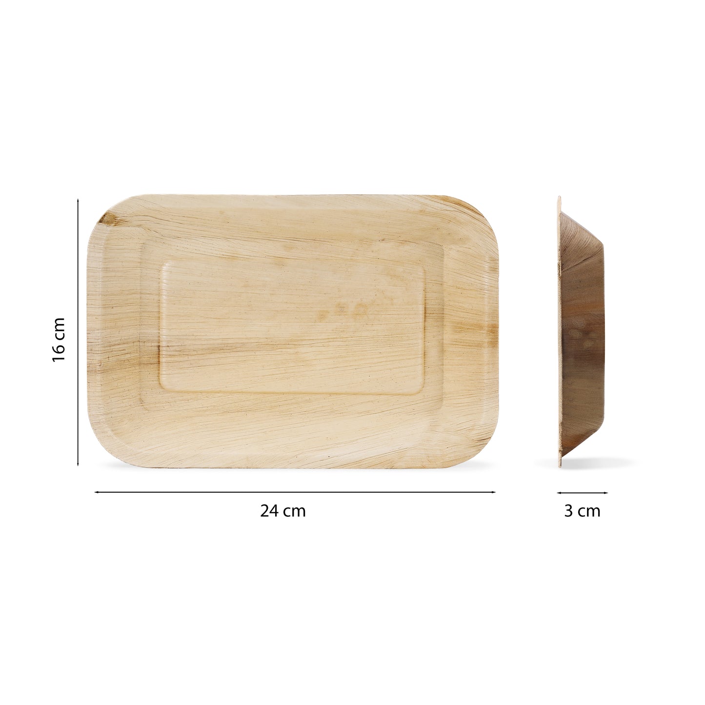 Areca Plate  Rectangle