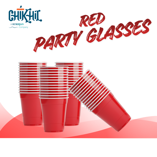 Ping Pong Red Party Glasses